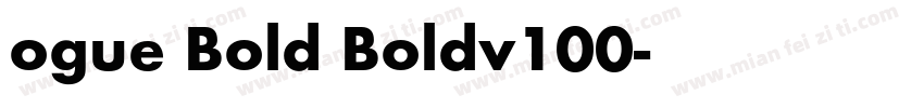 ogue Bold Boldv100字体转换